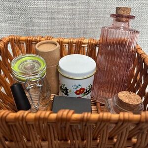Rectangular Basket w/ 7 Small Containers Opening & Closing Idlewild Montessori